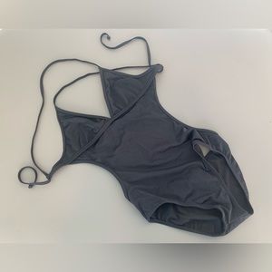 Billabong Womens Black One-Piece Low Back Swimsuit Size Small